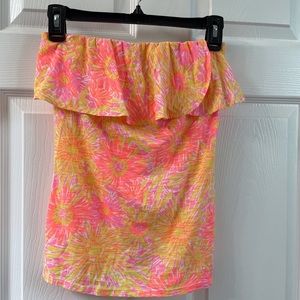Lilly Pulitzer ladies strapless top size S